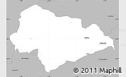Gray Simple Map of Calderdale