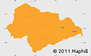 Political Simple Map of Calderdale, single color outside