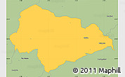 Savanna Style Simple Map of Calderdale
