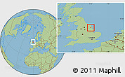 Savanna Style Location Map of City of Kingston upon Hull