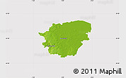 Physical Map of Doncaster, cropped outside