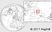 Blank Location Map of Leeds
