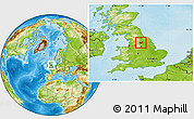 Physical Location Map of Leeds