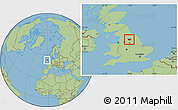 Savanna Style Location Map of Leeds