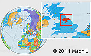 Political Location Map of North Yorkshire County