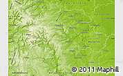 Physical Map of Sheffield
