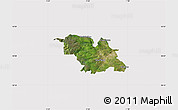 Satellite Map of Sheffield, cropped outside