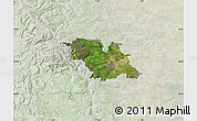 Satellite Map of Sheffield, lighten