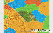 Satellite Map of Sheffield, political outside