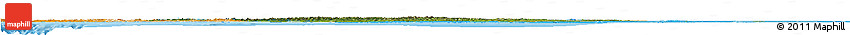 Satellite Horizon Map of United Kingdom, political shades outside