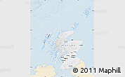 Classic Style Map of Scotland, single color outside