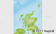 Physical Map of Scotland