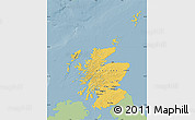 Savanna Style Map of Scotland, single color outside