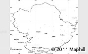 Blank Simple Map of Angus