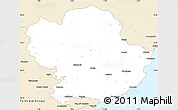 Classic Style Simple Map of Angus
