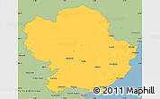 Savanna Style Simple Map of Angus