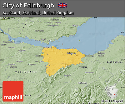Savanna Style Map of City of Edinburgh