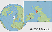 Savanna Style Location Map of City of Glasgow