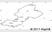 Blank Simple Map of Fife, cropped outside