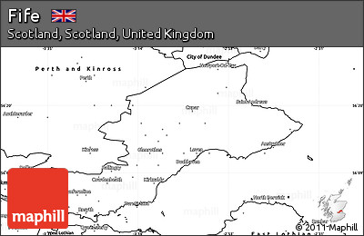 Blank Simple Map of Fife