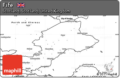 Blank Simple Map of Fife