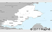 Gray Simple Map of Fife