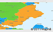 Political Simple Map of Fife