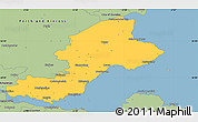 Savanna Style Simple Map of Fife