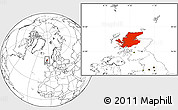 Blank Location Map of Highland