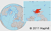 Gray Location Map of Highland