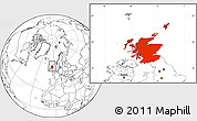 Blank Location Map of Scotland