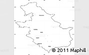 Blank Simple Map of North Lanarkshire, cropped outside