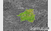 Satellite Map of West Lothian, desaturated