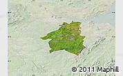 Satellite Map of West Lothian, lighten
