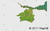 Satellite Map of West Lothian, single color outside