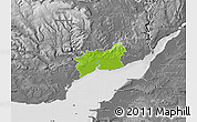 Physical Map of Newport - Casnewydd, desaturated