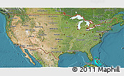 Satellite 3D Map of United States