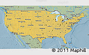 Savanna Style 3D Map of United States