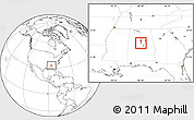 Blank Location Map of ZIP code 35007