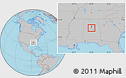 Gray Location Map of ZIP code 35007