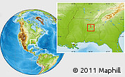 Physical Location Map of ZIP code 35007