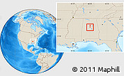 Shaded Relief Location Map of ZIP code 35007