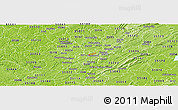 Physical Panoramic Map of ZIP code 35233