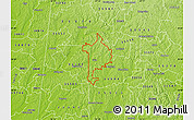 Physical Map of ZIP code 35563