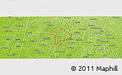 Physical Panoramic Map of ZIP code 35563