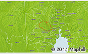 Physical 3D Map of ZIP code 36613