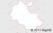 Silver Style Simple Map of ZIP code 36613