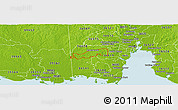 Physical Panoramic Map of ZIP code 36695