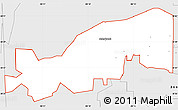 Silver Style Simple Map of ZIP code 36695