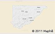 Classic Style 3D Map of Cullman County, single color outside